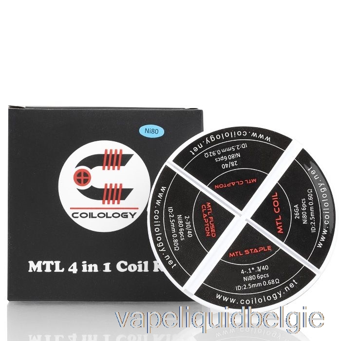 Vape Liquid Coilology Mtl 4-in-1 Voorgebouwde Spoelenset Ni80